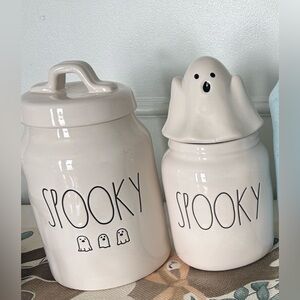 Rae Dunn spooky canister set